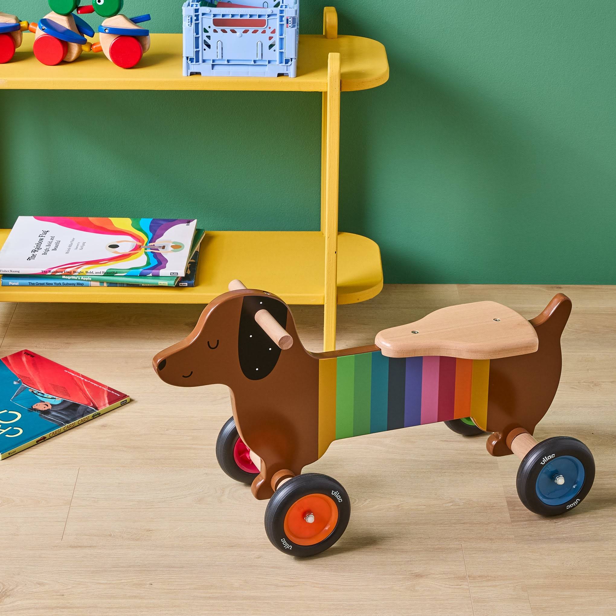 Vilac Dachshund Hot Dog Rider Toy
