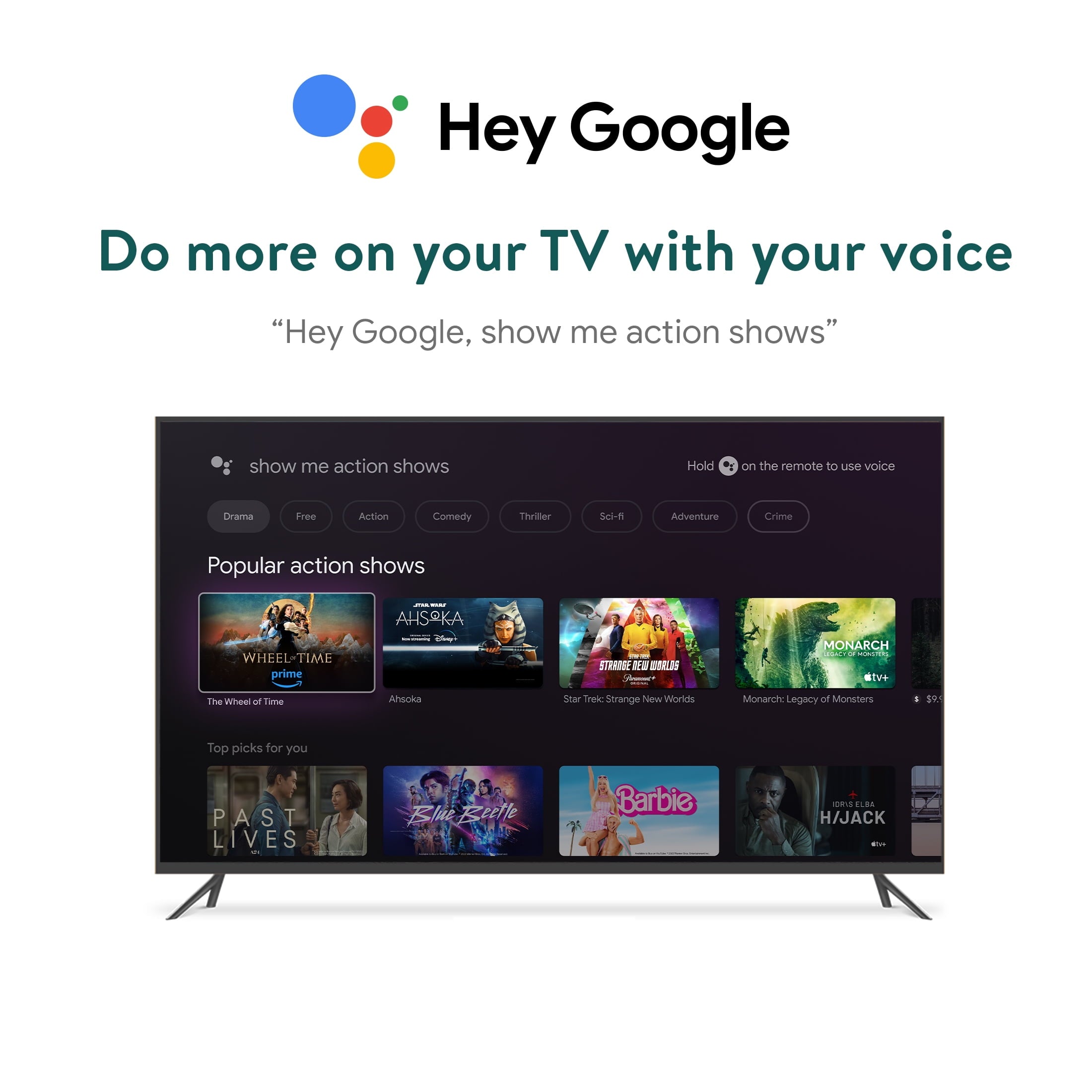 Onn. 4K Pro Streaming Device with Google TV, 4K UHD, Dolby Vision & Atmos, Hands Free Voice Control, Wi Fi 6, Smart Hub