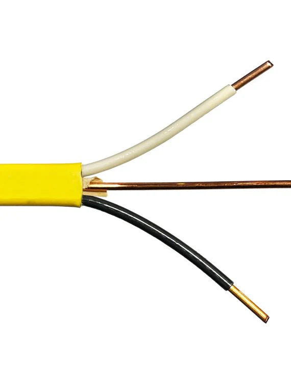 2025 Unbranded* 250-Ft Roll 12-2 AWG NM-B Gauge Indoor Electrical Copper Wire Ground Cable, WHITE (/2)