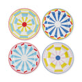 Geocromia Porcelain Dinnerware - Dessert Plate Set of 4