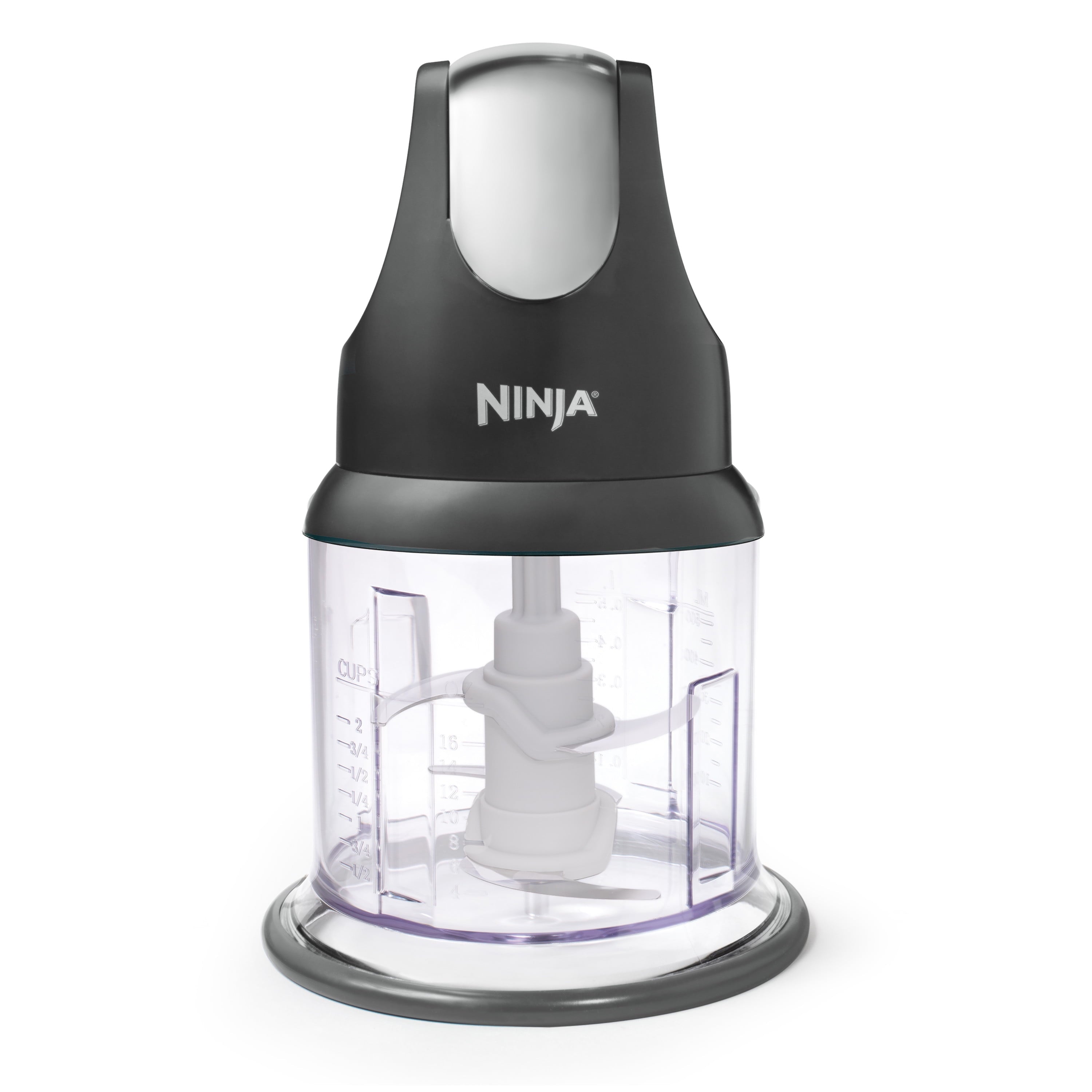 2-Cup Food Processor, Mince, Puree, One-Touch, Non-Slip Base, Dishwasher Safe, Black