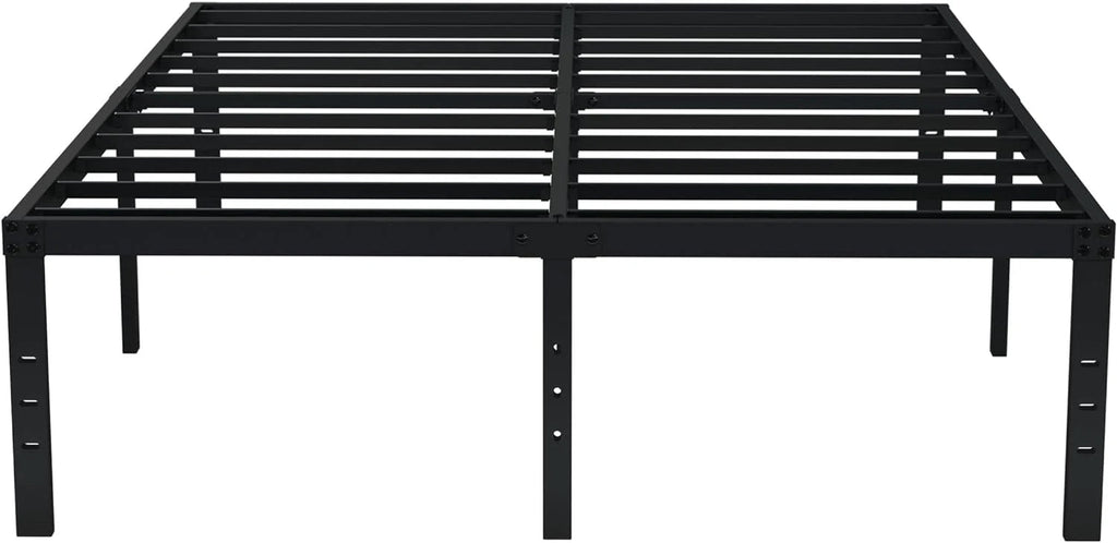 EMODA Queen Bed Frame No Box Spring Needed 18 Inch Heavy Duty Metal Tall Platform Bed Frame