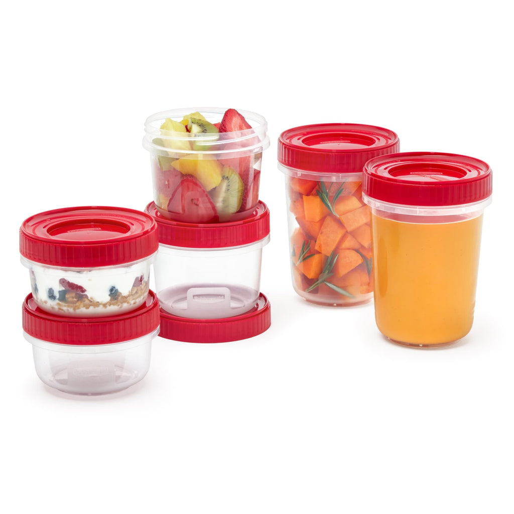 12 Piece Food Storage Set, Red