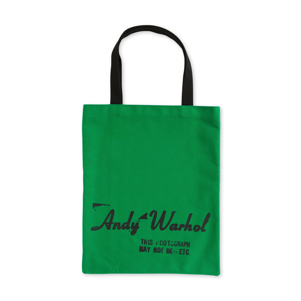 Andy Warhol Cotton Canvas Tote Bag - Green Campbell's Soup