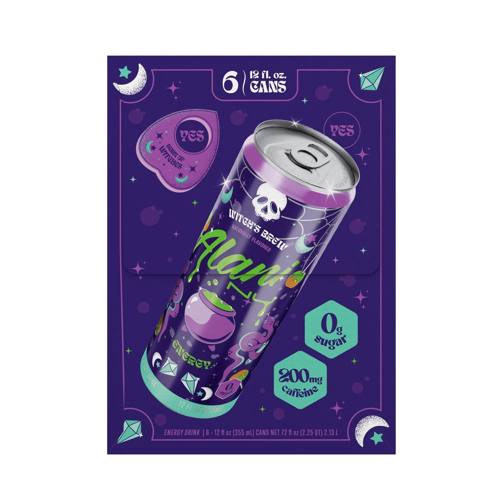 Sugar Free Energy Drink, Witch's Brew, 12oz Cans (6 Pack)
