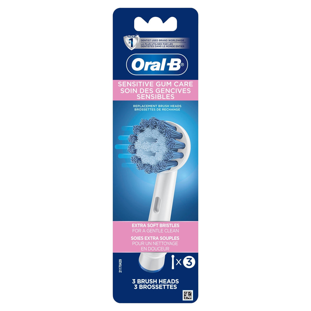 Toothbrush, Sensitive Gum Care Replacement Electric Toothbrush Head, 3 Count