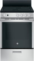 GE 24" Freestanding Electric Range Stainless Steel JAS640RMSS - 4 Burners, 2.9 cu. ft. Oven