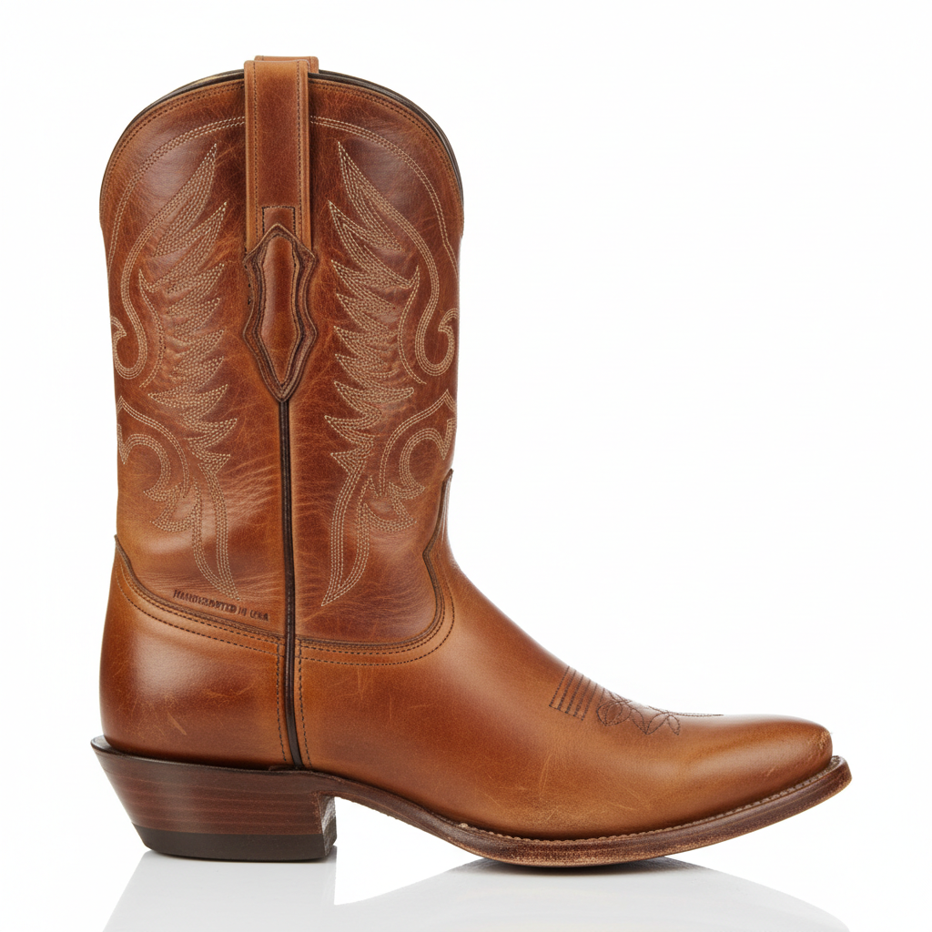 Classic Leather Cowboy Boot