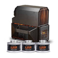 InstaFire VESTA Self-Powered Compact Heater & Stove, Indoor/Outdoor, Black, Camping/Emergency Use