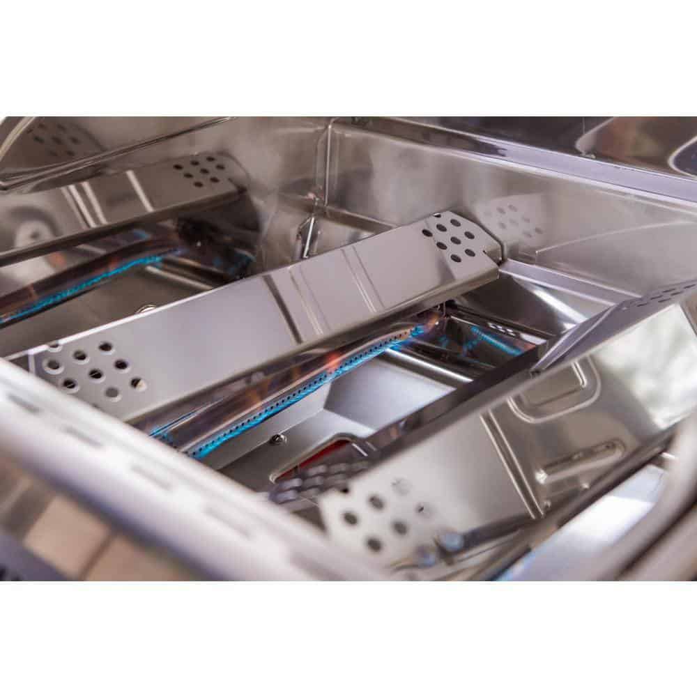 Nexgrill Deluxe 2-Burner Gas Grill Red - Stainless Steel, 28,000 BTUs, Compact, Convertible to Natural Gas