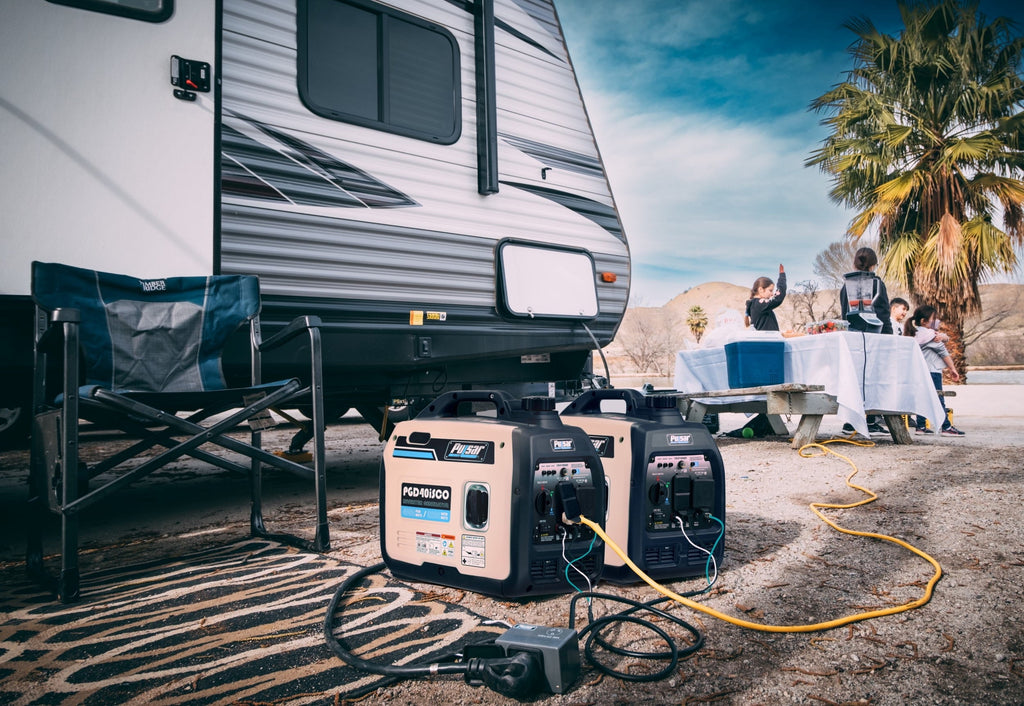 Pulsar 4000W Super Quiet Inverter Generator with CO Sentry, Portable, Safe for Electronics