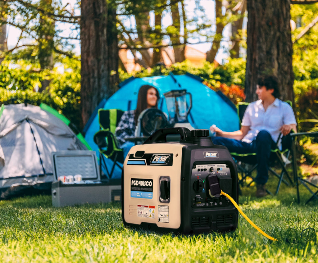 Pulsar 4000W Super Quiet Inverter Generator with CO Sentry, Portable, Safe for Electronics