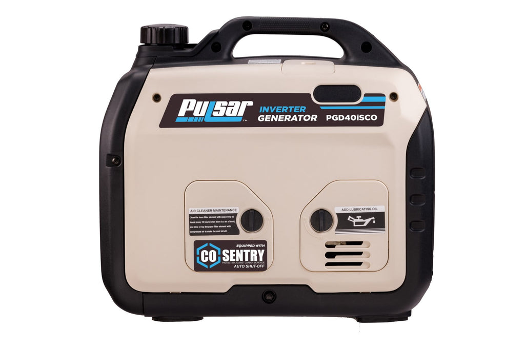 Pulsar 4000W Super Quiet Inverter Generator with CO Sentry, Portable, Safe for Electronics